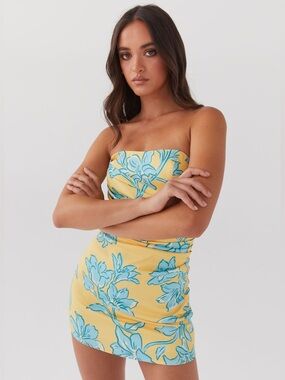 Peppermayo NWT Tuscany Mini Dress in Golden Bloom Size 12